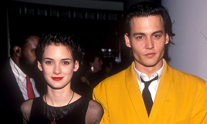 Winona Ryder şi Johnny Depp. Foto arhivă