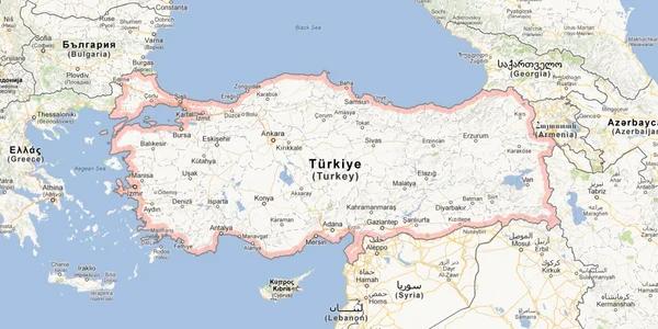 Turcia Harta Captura Google maps