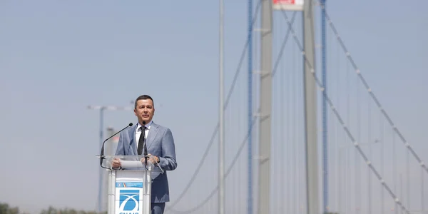 Sorin Grindeanu la inaugurarea podului de la Braila FOTO Inquam Photos George Calin jpg