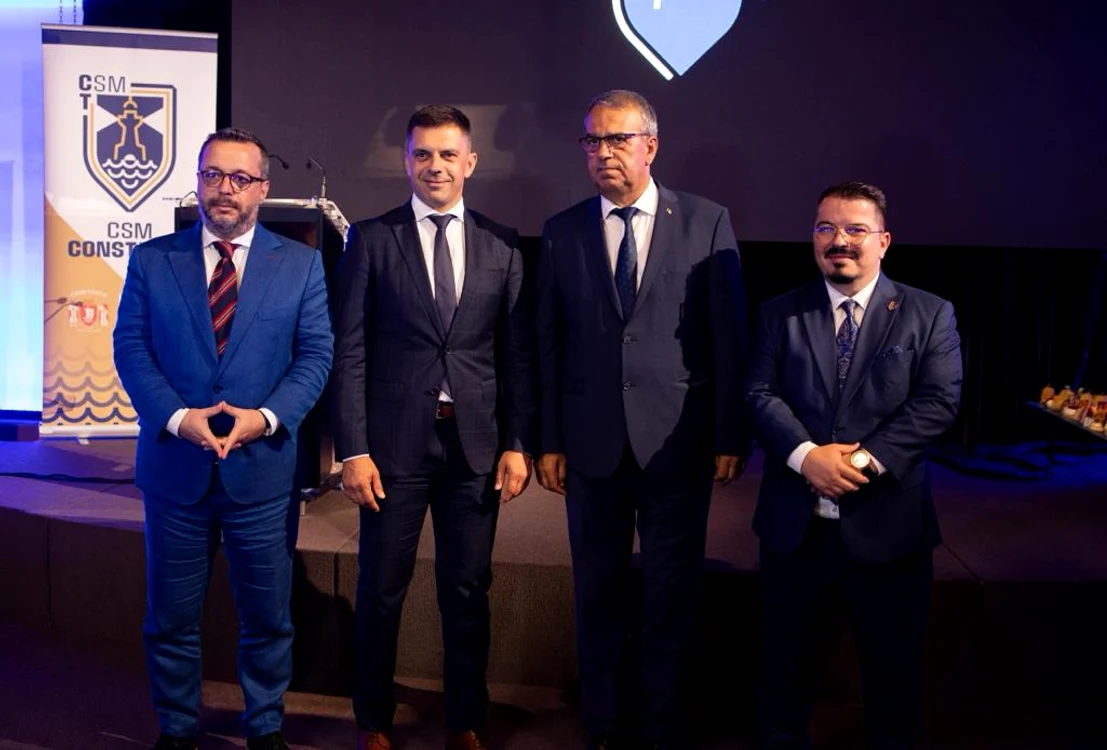 Ionuț Rusu, Eduard Novak, Vergil Chițac și Andrei Talpeș, de la stânga. FOTO: CSM Constanța