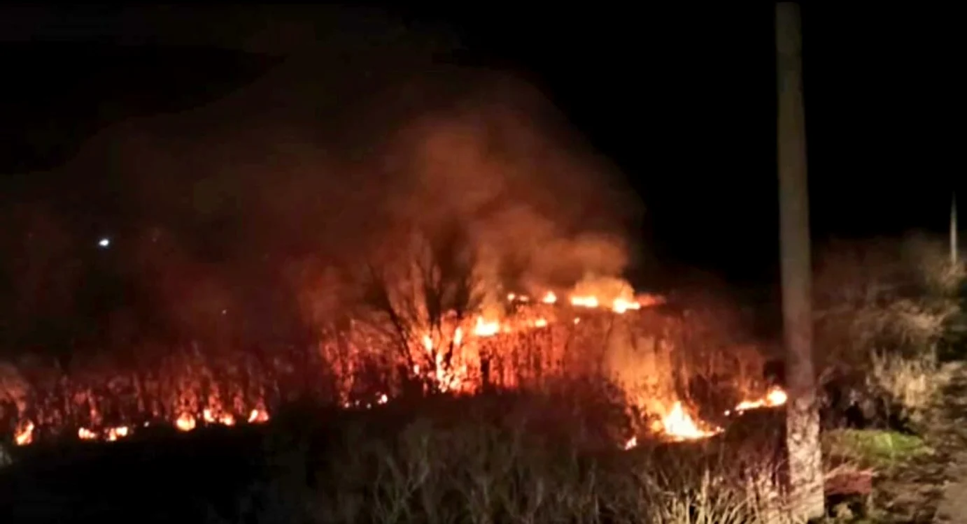 Incendiu. FOTO ISU Giurgiu
