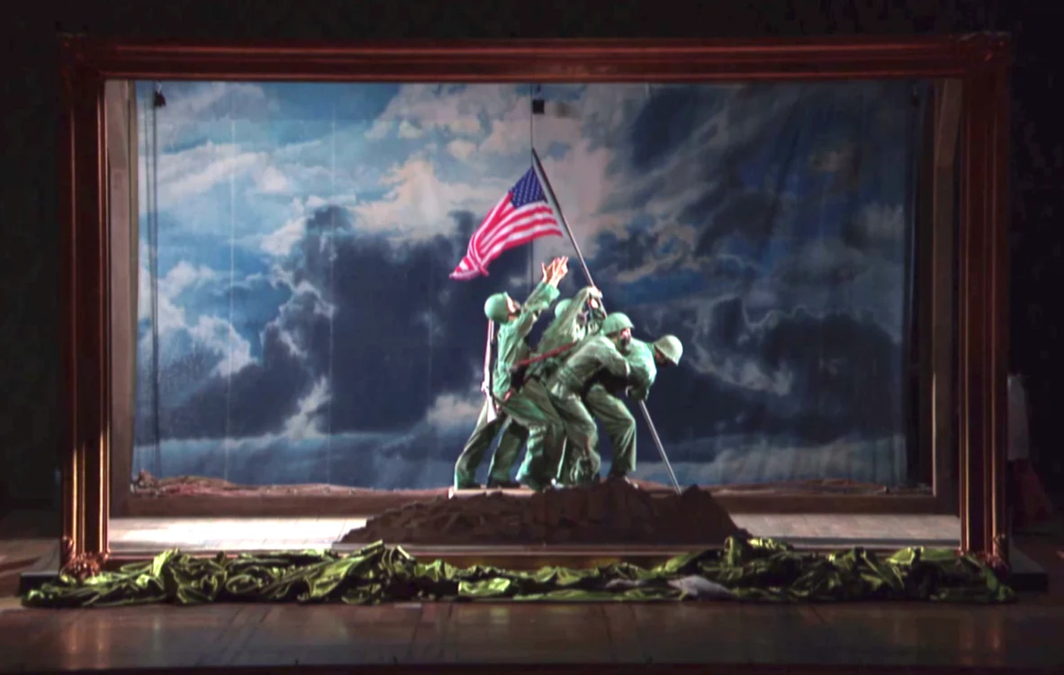 Scena triumfului din opera Aida (Paris, 2021)