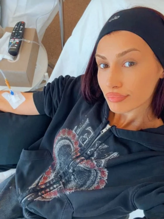 Alina Eremia a ajuns la perfuzii / Foto: Instagram