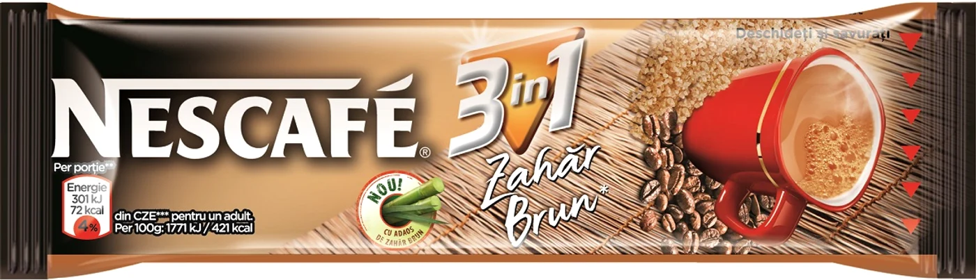 Zahar brun nescafe 3 in 1