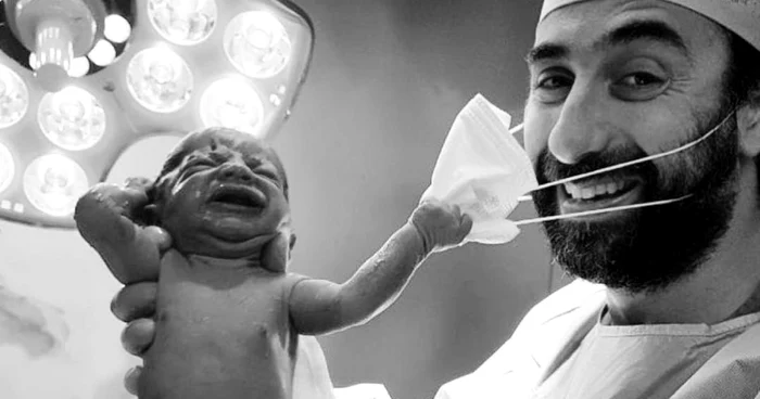 Doctorul Samer Cheaib, în fotografia ce a făcut ocolul lumii FOTO: Instagram/dr.samercheaib