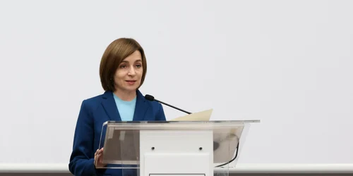 Maia Sandu susține o conferință de presă în cadrul căreia le mulțumește votanților moldoveni, în Chișinău. FOTO Inquam Photos / Elena Covalenco