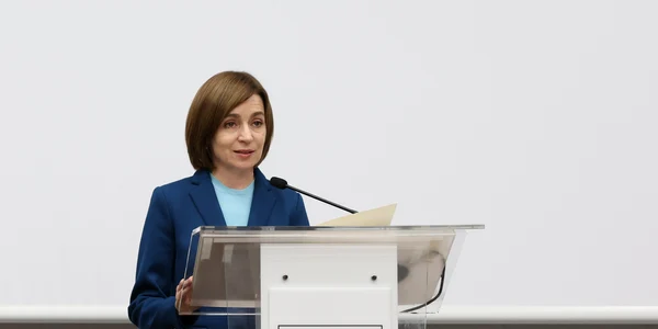 Maia Sandu susține o conferință de presă în cadrul căreia le mulțumește votanților moldoveni, în Chișinău. FOTO Inquam Photos / Elena Covalenco
