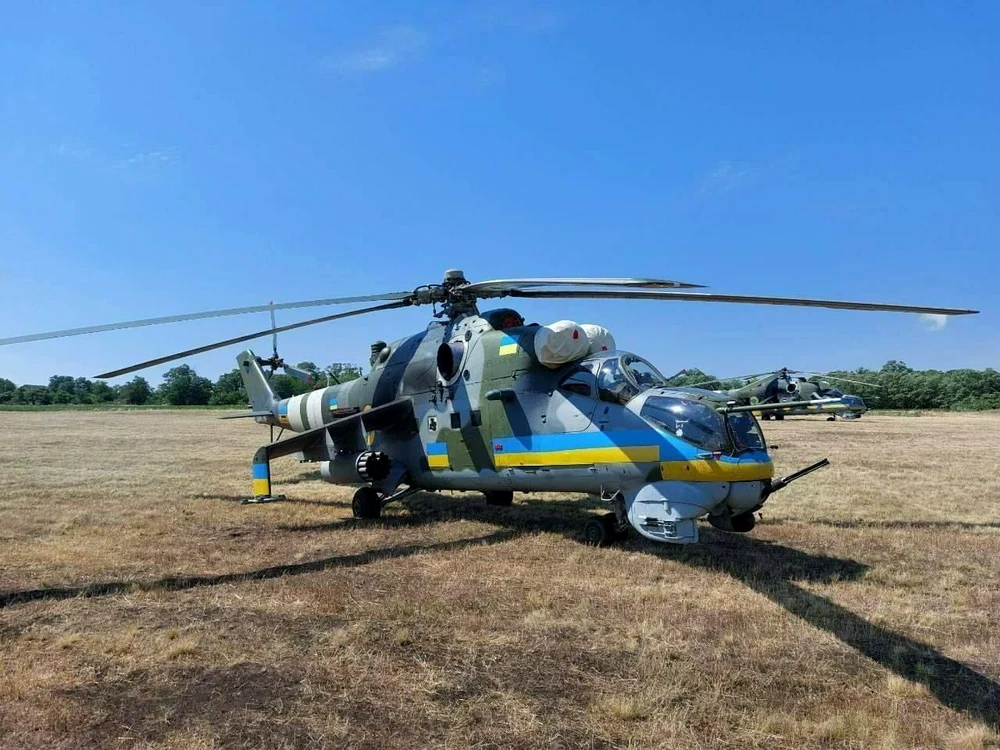 Elicopter ucrainean/FOTO:X