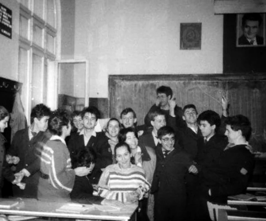 Andreea Esca, pe vremea când era elevă de liceu
