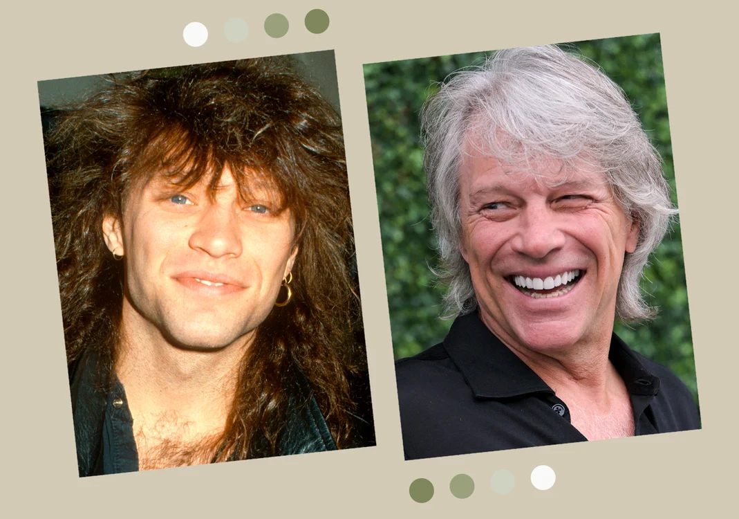 Jon Bon Jovi, în tinerete (în stânga) și în prezent (în dreapta) / fotografii: Getty Images.