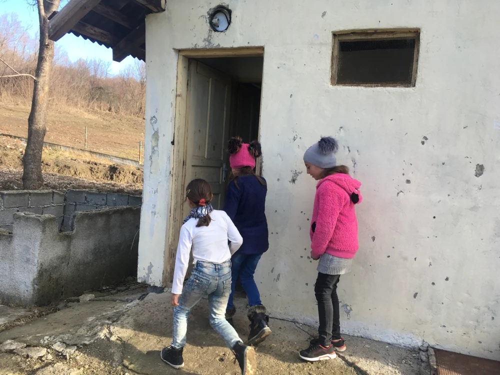 Toaleta Şcolii Gimnaziale Secu - Dolj FOTO / Ana Popescu