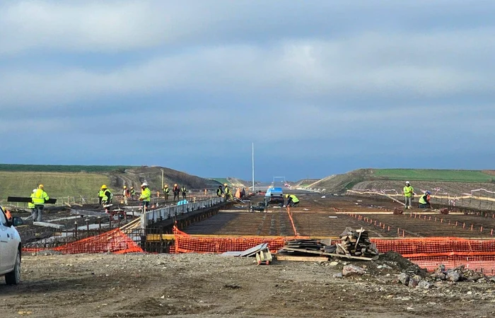 Șantierul A3 dintre Suplacu de Barcău și Chiribiș FOTO: Facebook/Cristian Pistol