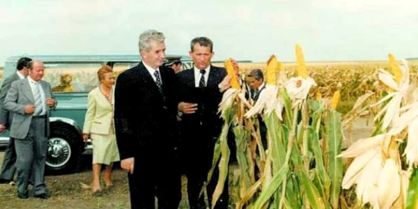 Ceauşescu în inspecţie la producţia record FOTO Muzeul de Istorie al României