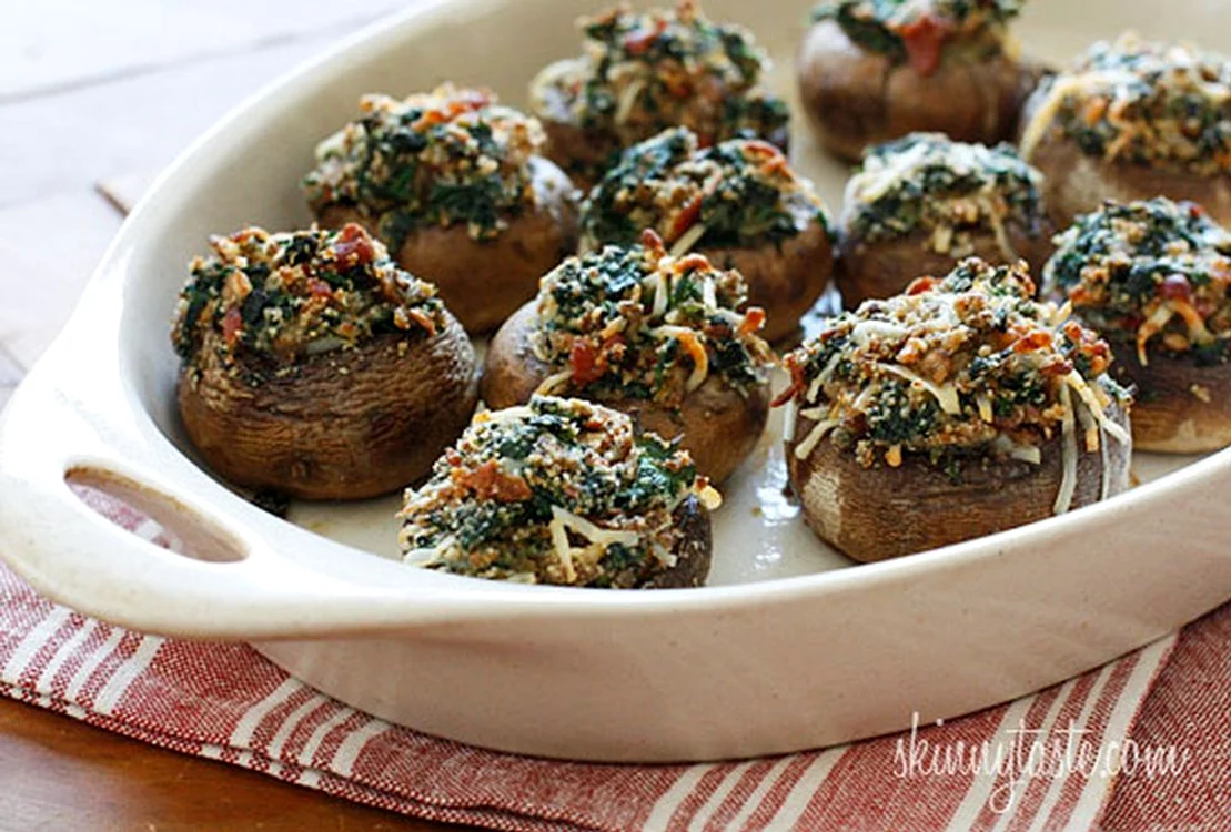 spinach and bacon stuffed mushrooms jpeg