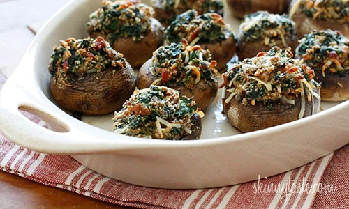 spinach and bacon stuffed mushrooms jpeg