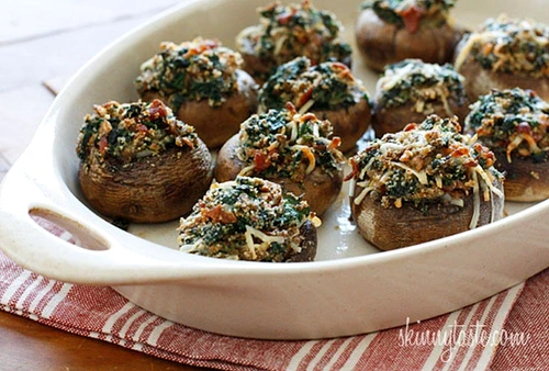 spinach and bacon stuffed mushrooms jpeg
