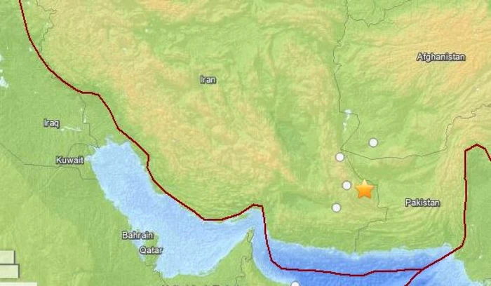 Cutremurului a avut loc în sud-estul Iranului FOTO captura usgs.gov