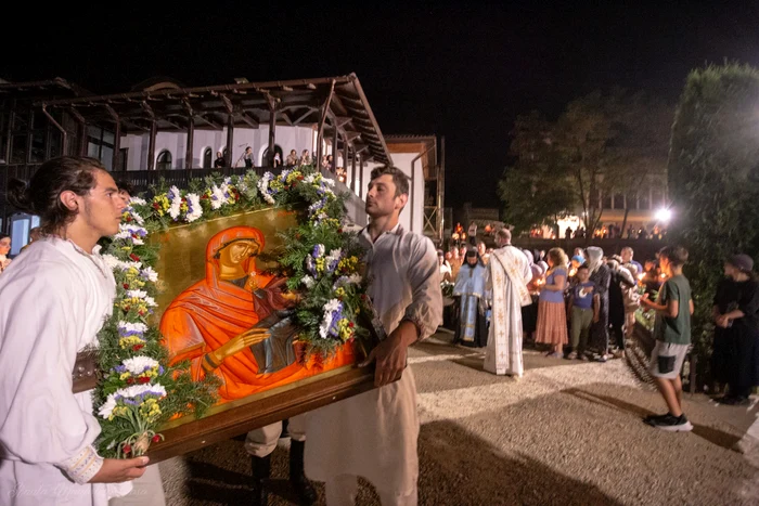 Procesiunea de la Schitul Găbud FOTO Facebook/ Arhieparhia Blaj