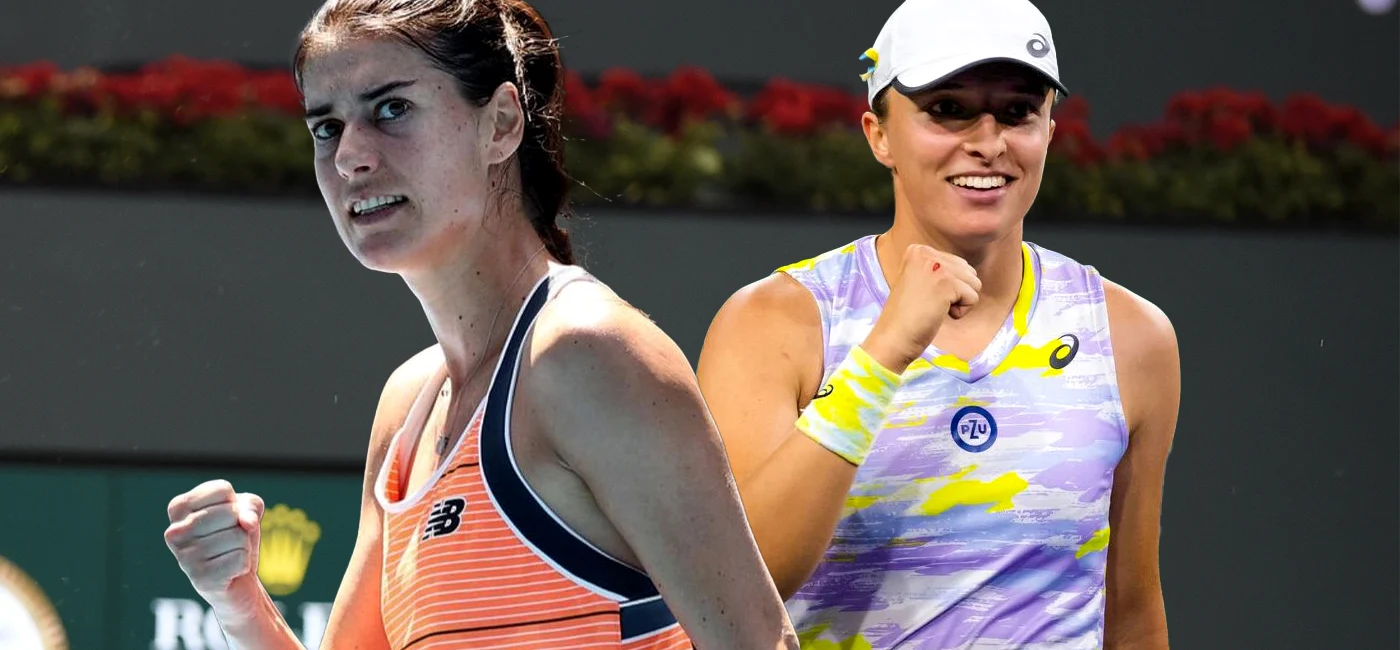 Sorana Cîrstea - Iga Swiatek, un duel câștigat de poloneză. Foto EPA EFE