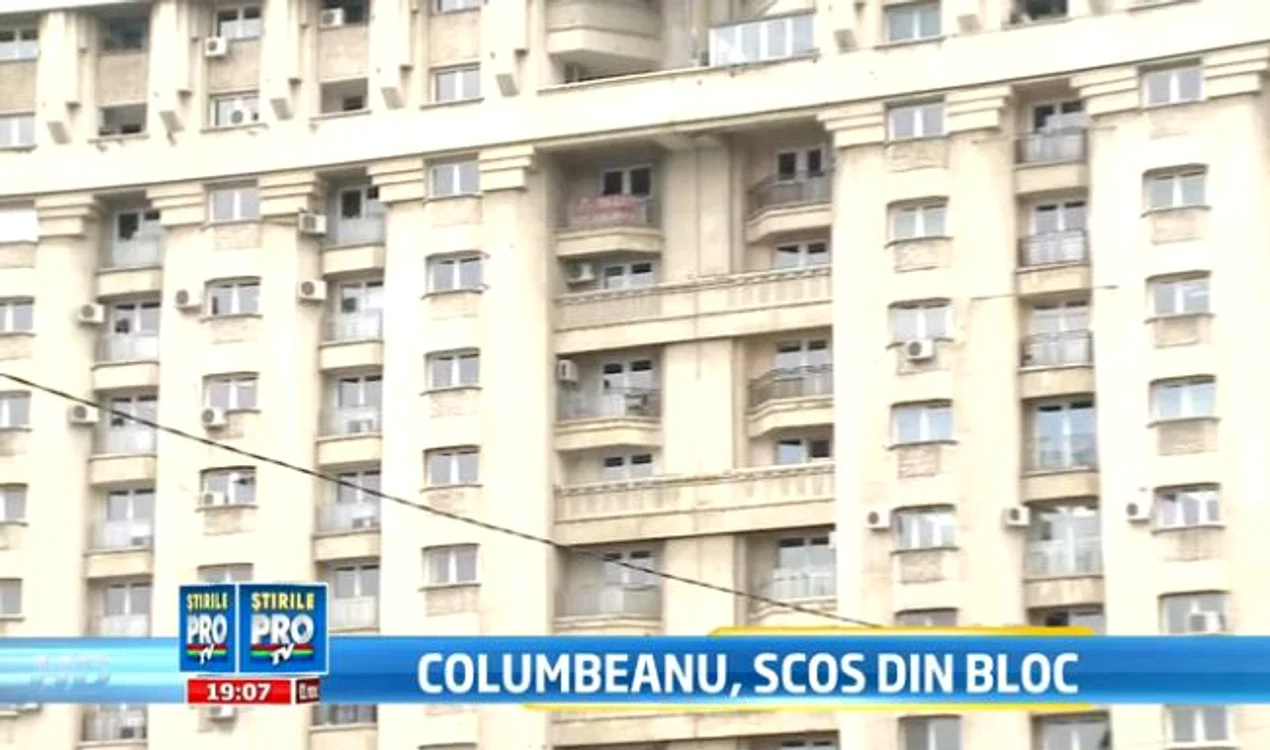 Blocul în care Irinel deţinea trei etaje, alocate birourilor firmelor sale (captură Pro TV)