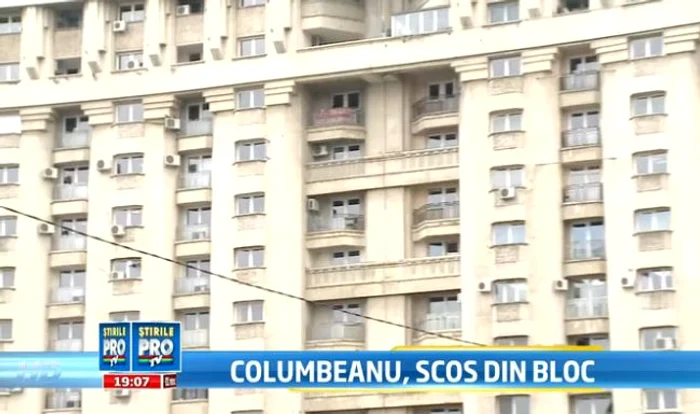 Blocul în care Irinel deţinea trei etaje, alocate birourilor firmelor sale (captură Pro TV)