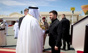 Volodimir Zelenski la Qatar FOTO X/@ZelenskyyUa