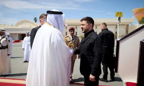 Volodimir Zelenski la Qatar FOTO X/@ZelenskyyUa