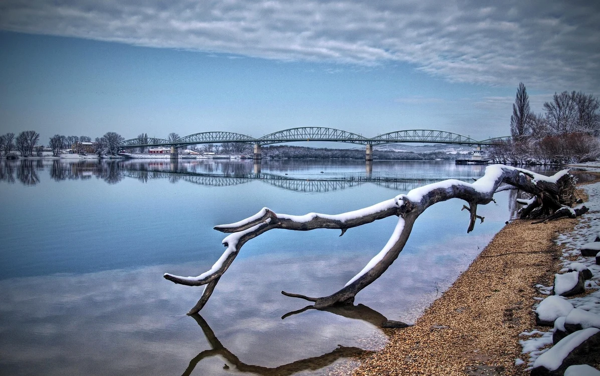 Dunărea iarna. Foto: Pixabay.com