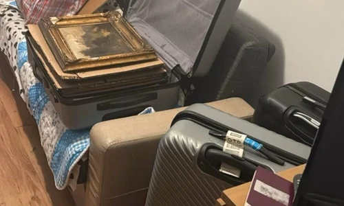 Tablouri din perioada renascentistă furate din Italia, descoperite la Constanța (foto: Poliția Română)