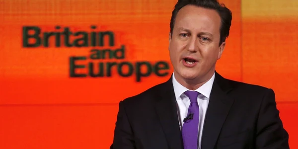 David Cameron in timpul discursului din 23 ianuarie Reuters