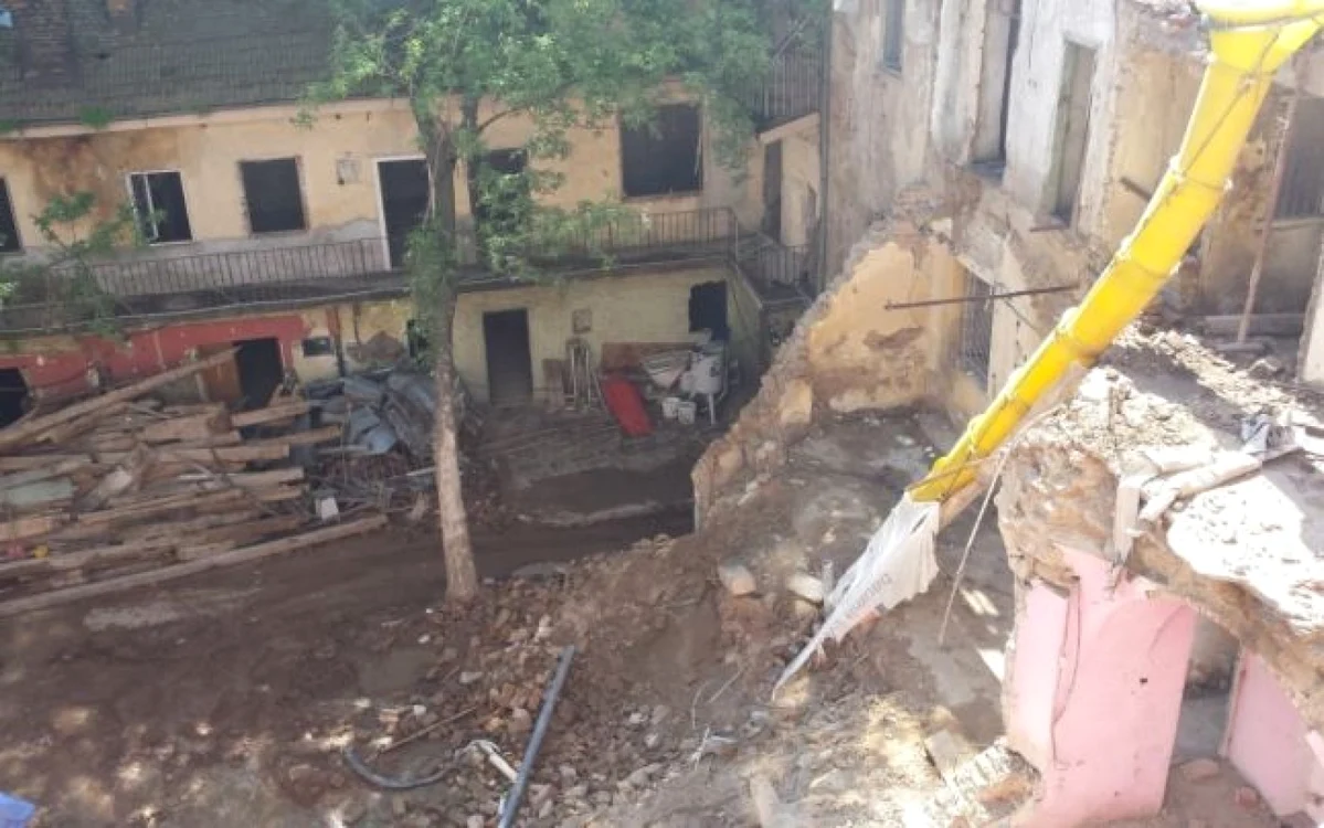 Lucrările s-au reluat la Hotelul Sf.Gheorghe