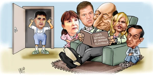 caricatura vali ivan basescu udrea