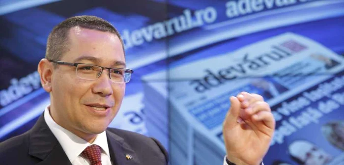 Premierul Victor Ponta FOTO Adevărul