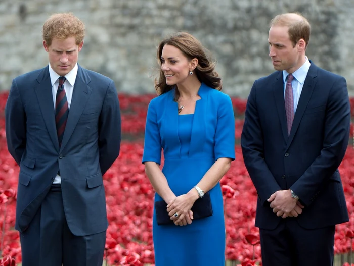 Harry, Meghan, William (Foto Profimedia).