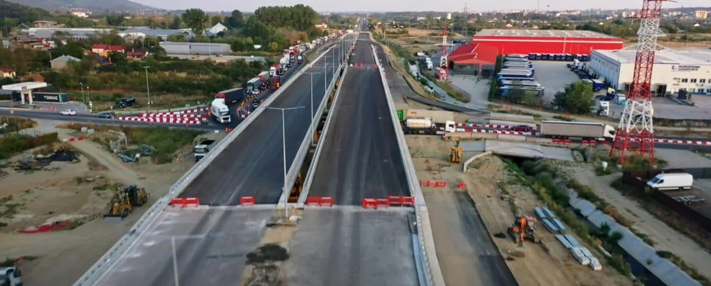Pasajul rutier Bascov va fi gata până la finalul anului FOTO CNAIR
