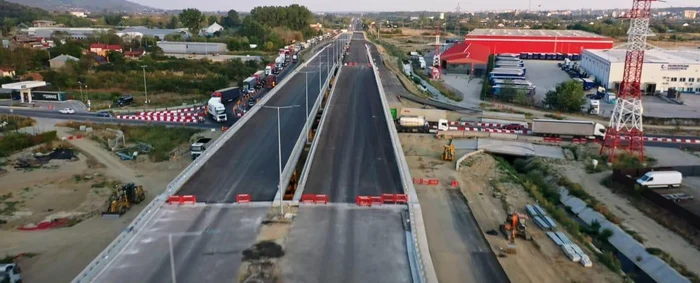 Pasajul rutier Bascov va fi gata până la finalul anului FOTO CNAIR
