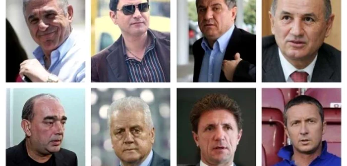 I. Becali, Borcea, V. Becali, Copos, Neţoiu, Pădureanu, Popescu şi Stoica (de la stânga la dreapta)