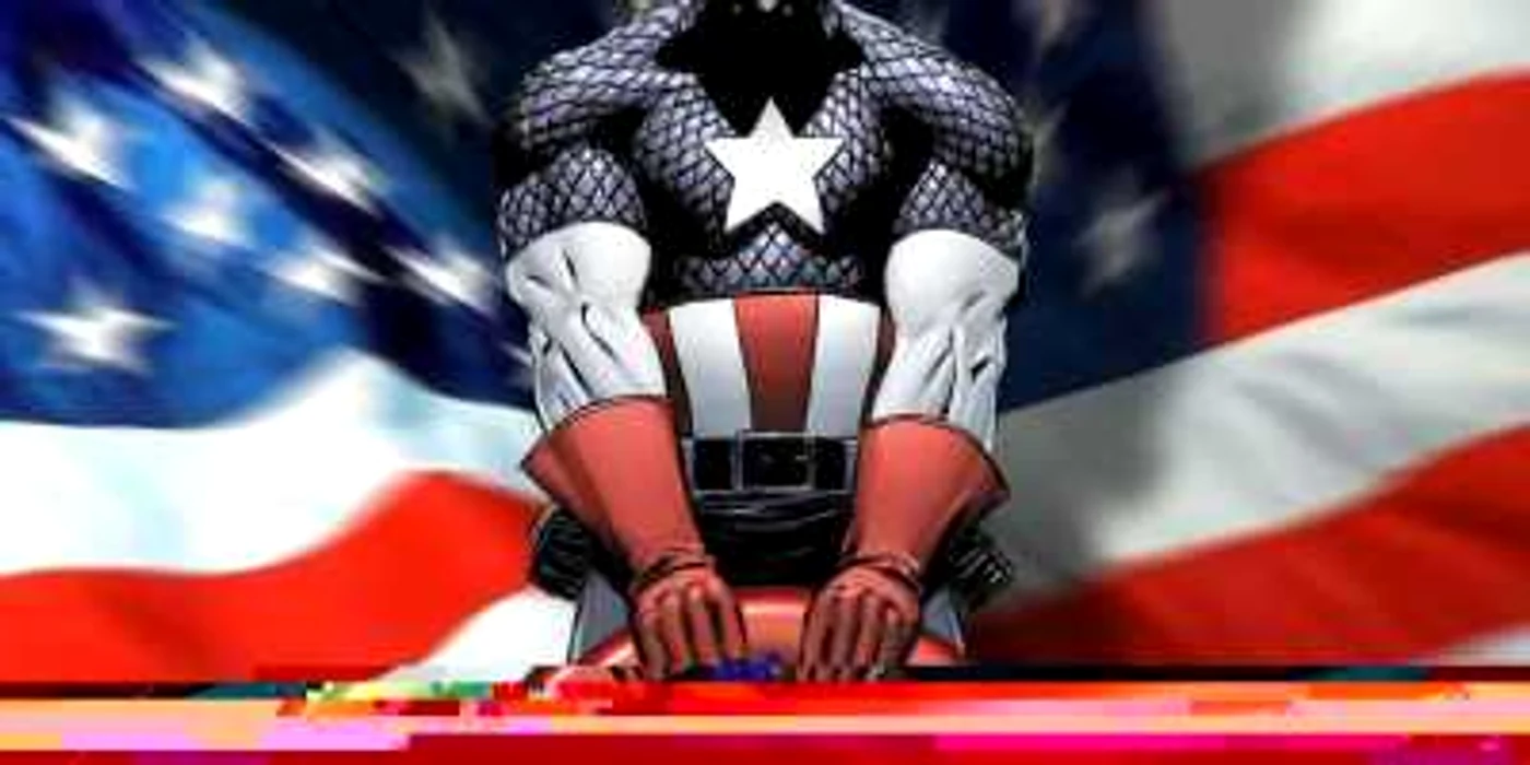 Afişul filmului în format 3D "Captain America"