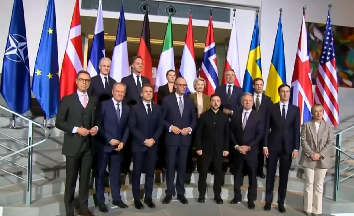 Imagine de la întâlnirea de la Berlin. FOTO: captură YouTube/DRMNews 