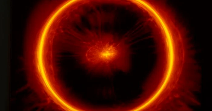 Imagine generată de computer a exploziei cosmice Big Bang