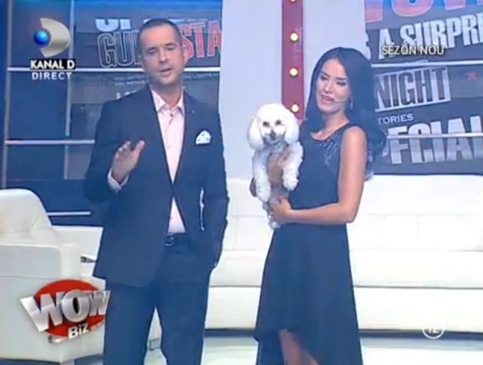 Adelina Pestriţu a anunţat că Noby va fi de acum înainte asistenta lui în emisiune (captură: WOWbiz)