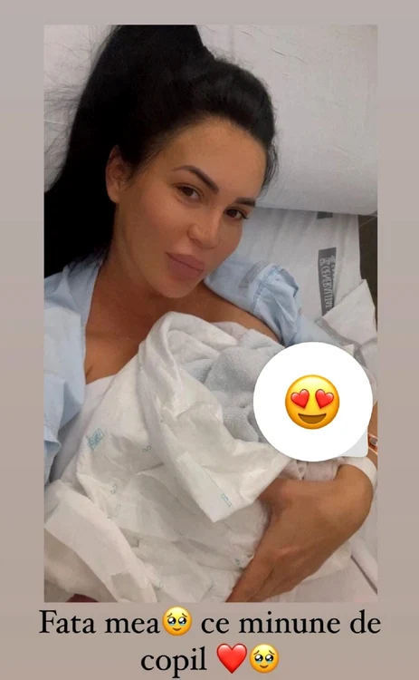 Bianca Pop a devenit mamă / foto: captură InstaStory