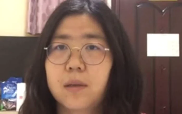 Jurnalista Zhang Zhan este acuzată de răspândire de informaţii false despre epidemia din Wuhan FOTO Chinese Human Rights Defenders (CHRD) via The Guardian