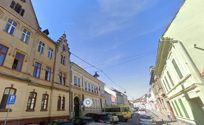 Strada din Sibiu pe care o elevă a fost agresată de un grup de cerșetori Sursă Google Maps 