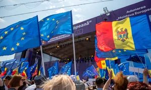 Adunarea publică „Moldova Europeană“ organizată în Chișinău. FOTO Inquam Photos / Elena Covalenco