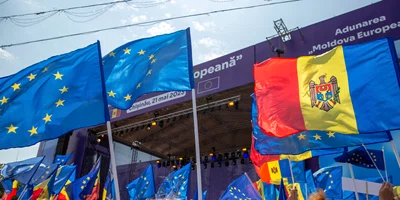 Adunarea publică „Moldova Europeană“ organizată în Chișinău. FOTO Inquam Photos / Elena Covalenco