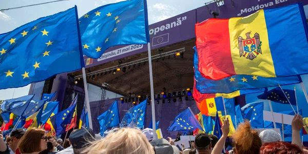 Adunarea publică „Moldova Europeană“ organizată în Chișinău. FOTO Inquam Photos / Elena Covalenco