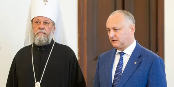 Mitropolitul Vladimir si Igor Dodon