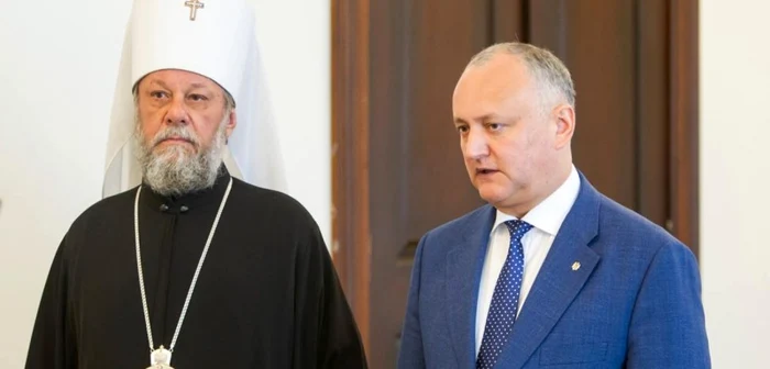 Mitropolitul Vladimir si Igor Dodon