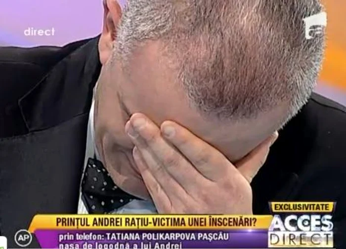 Andrei Prisecaru a izbucnit în plâns